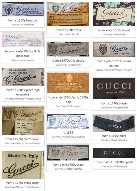 authentic vintage gucci tags|vintage Gucci tags.